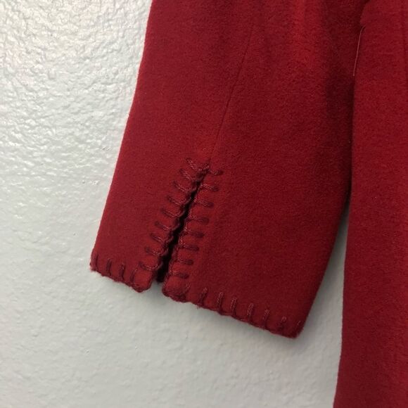 Tribal Women’s Wool Blend Red Coat Size 8 - Picture 8 of 14